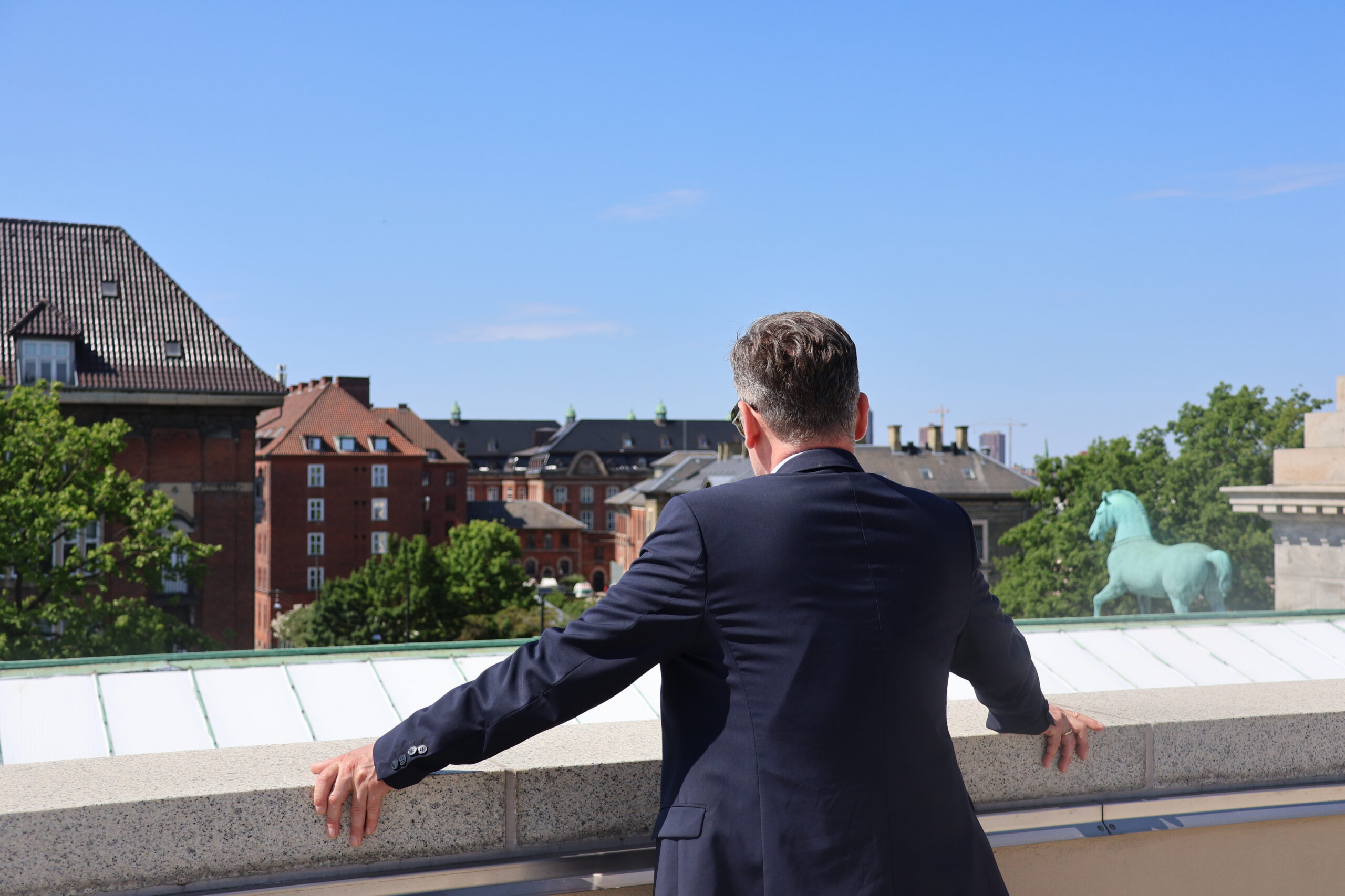 Hans Rohde med udsigt over København